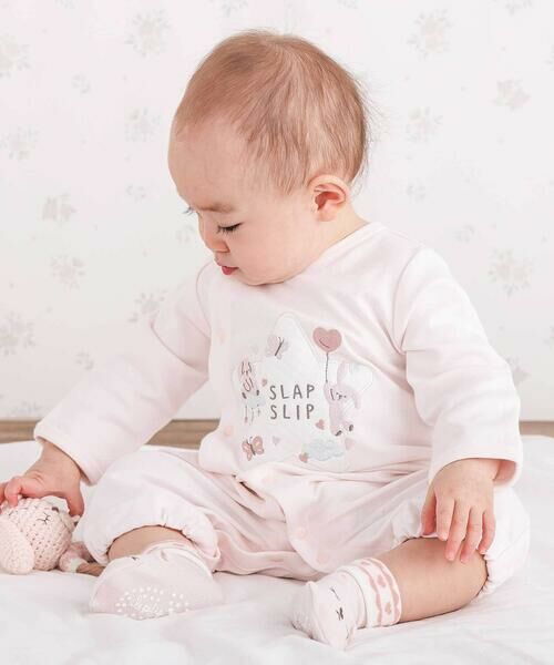SLAP SLIP BABY / スラップ スリップ ベビー ロンパース | アニマルクマウサギ恐竜お星さまパッチ2WAYオールベビー(50~70cm) | 詳細3