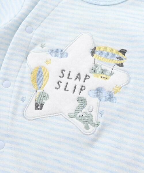 SLAP SLIP BABY / スラップ スリップ ベビー ロンパース | アニマルクマウサギ恐竜お星さまパッチ2WAYオールベビー(50~70cm) | 詳細10