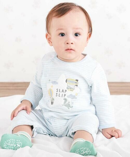 SLAP SLIP BABY / スラップ スリップ ベビー ロンパース | アニマルクマウサギ恐竜お星さまパッチ2WAYオールベビー(50~70cm) | 詳細8