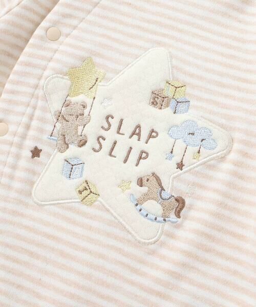 SLAP SLIP BABY / スラップ スリップ ベビー ロンパース | アニマルクマウサギ恐竜お星さまパッチ2WAYオールベビー(50~70cm) | 詳細13