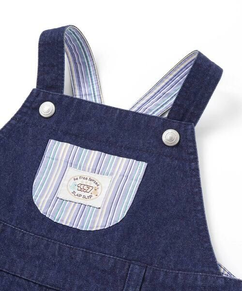SLAP SLIP BABY / スラップ スリップ ベビー ベビー・キッズウエア | デニムツイルチェック切り替えサロペットベビー(70~80cm) | 詳細2