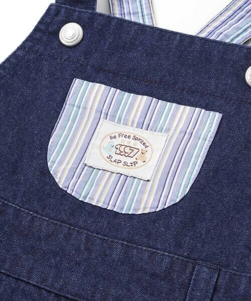 SLAP SLIP BABY / スラップ スリップ ベビー ベビー・キッズウエア | デニムツイルチェック切り替えサロペットベビー(70~80cm) | 詳細3