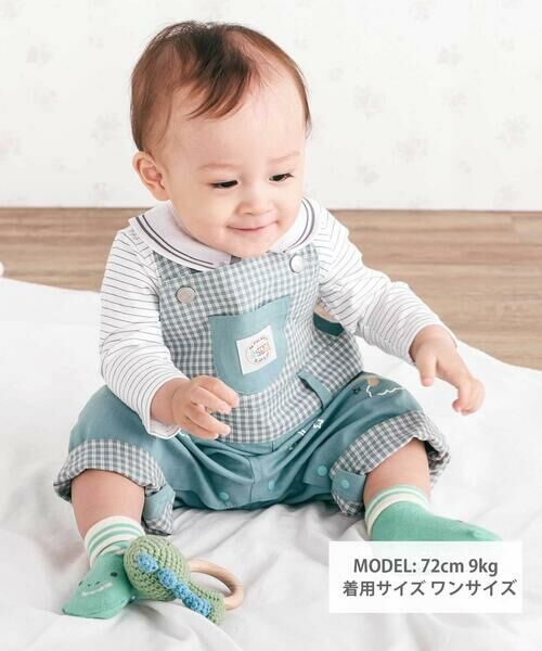 SLAP SLIP BABY / スラップ スリップ ベビー ベビー・キッズウエア | デニムツイルチェック切り替えサロペットベビー(70~80cm) | 詳細11