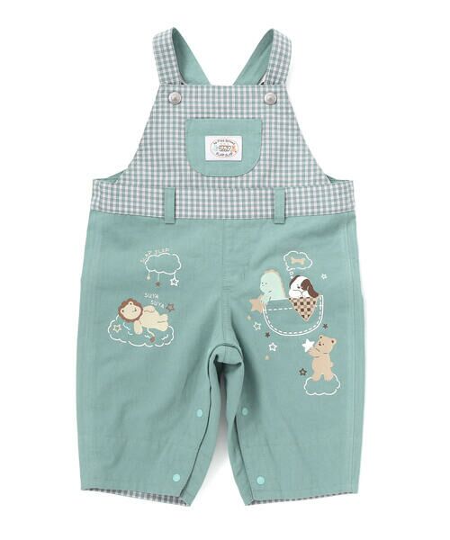 SLAP SLIP BABY / スラップ スリップ ベビー ベビー・キッズウエア | デニムツイルチェック切り替えサロペットベビー(70~80cm) | 詳細13