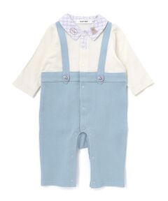 SLAP SLIP BABY / スラップ スリップ ベビー ロンパース | アニマルクマさんおしりパッチサロペット重ね着風カバーオールベビー(70~80cm)