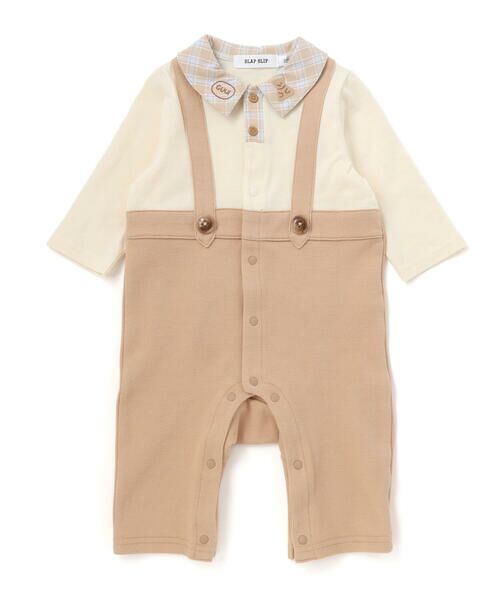 SLAP SLIP BABY / スラップ スリップ ベビー ロンパース | アニマルクマさんおしりパッチサロペット重ね着風カバーオールベビー(70~80cm) | 詳細14