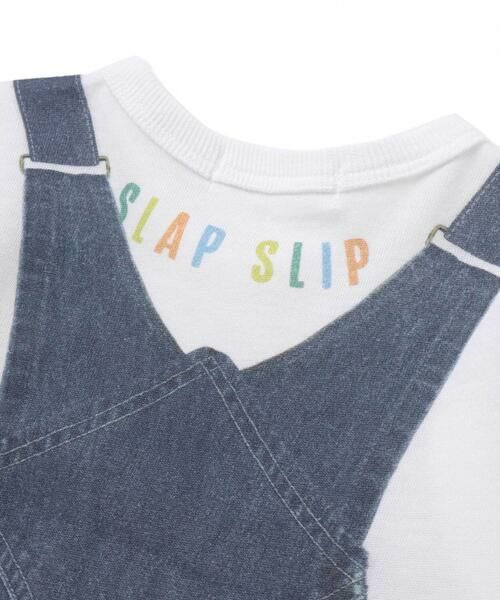 SLAP SLIP BABY / スラップ スリップ ベビー ロンパース | アニマルクマさんストライプサロペット重ね着風プリントロンパースベビー(60~80cm) | 詳細5