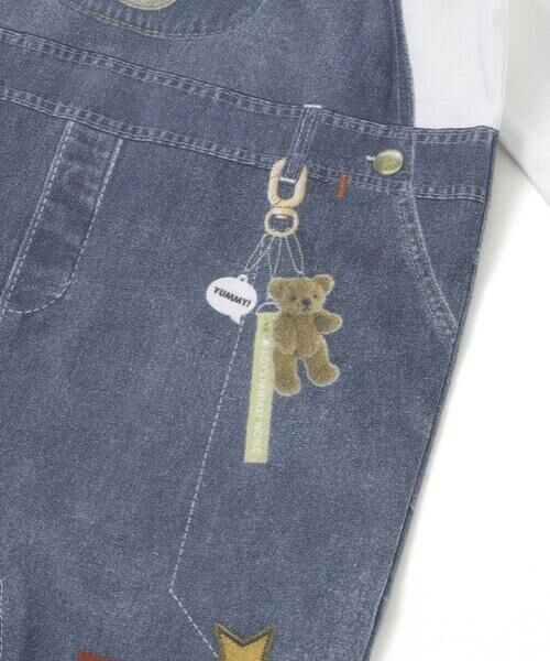 SLAP SLIP BABY / スラップ スリップ ベビー ロンパース | アニマルクマさんストライプサロペット重ね着風プリントロンパースベビー(60~80cm) | 詳細7