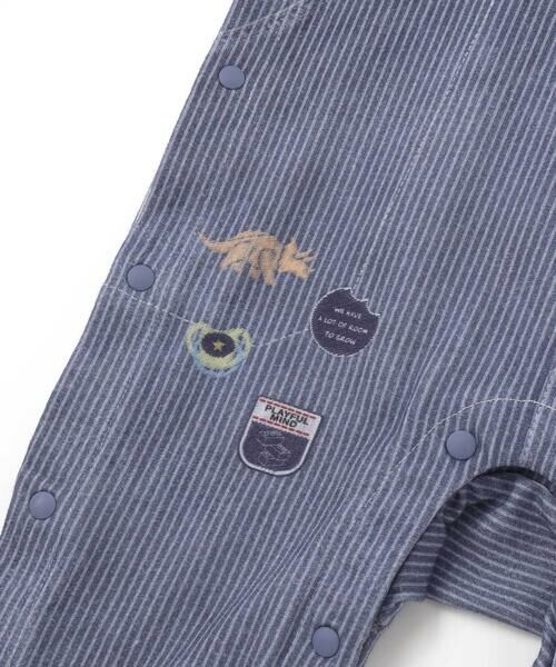 SLAP SLIP BABY / スラップ スリップ ベビー ロンパース | アニマルクマさんストライプサロペット重ね着風プリントロンパースベビー(60~80cm) | 詳細18