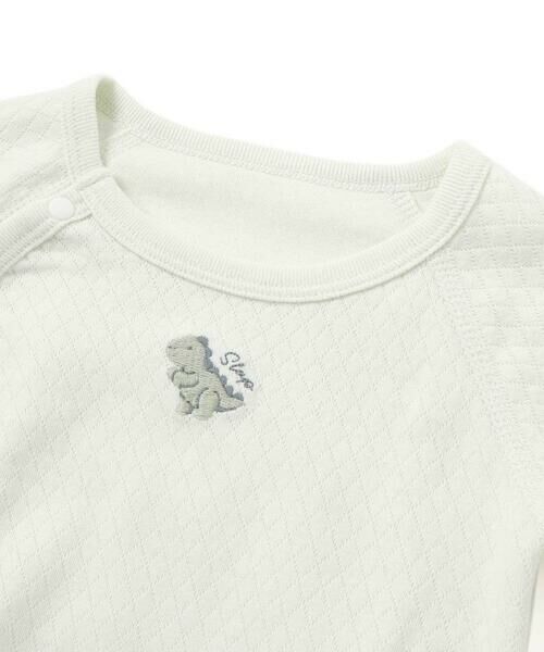 SLAP SLIP BABY / スラップ スリップ ベビー 肌着 | アニマルクマウサギ恐竜刺しゅう接結インナー2WAYオールベビー(50~70cm) | 詳細12