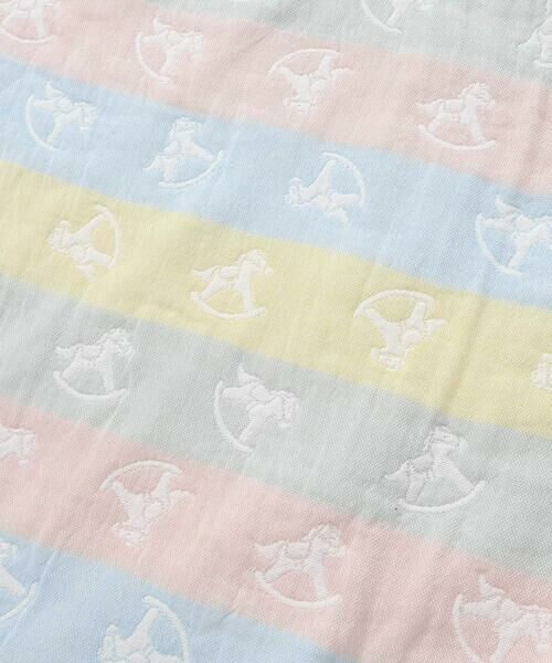 SLAP SLIP BABY / スラップ スリップ ベビー ベビー・キッズグッズ | 【お揃い】コットンクマ木馬総柄3重ガーゼおくるみベビー | 詳細10