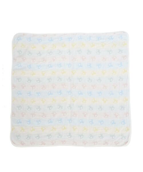 SLAP SLIP BABY / スラップ スリップ ベビー ベビー・キッズグッズ | 【お揃い】コットンクマ木馬総柄3重ガーゼおくるみベビー | 詳細7