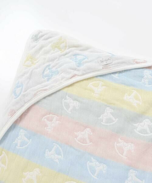 SLAP SLIP BABY / スラップ スリップ ベビー ベビー・キッズグッズ | 【お揃い】コットンクマ木馬総柄3重ガーゼおくるみベビー | 詳細8