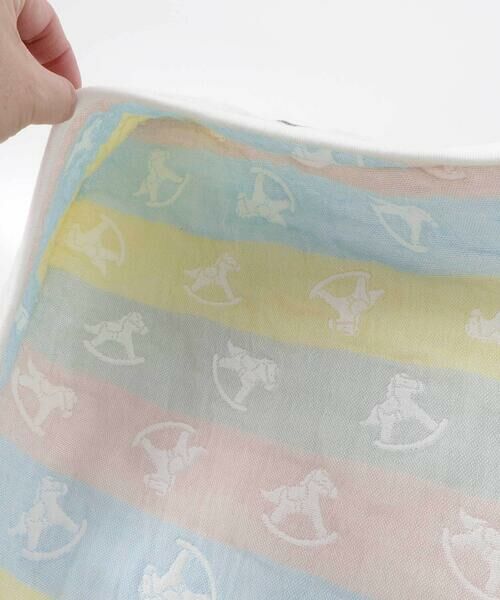 SLAP SLIP BABY / スラップ スリップ ベビー ベビー・キッズグッズ | 【お揃い】コットンクマ木馬総柄3重ガーゼおくるみベビー | 詳細9