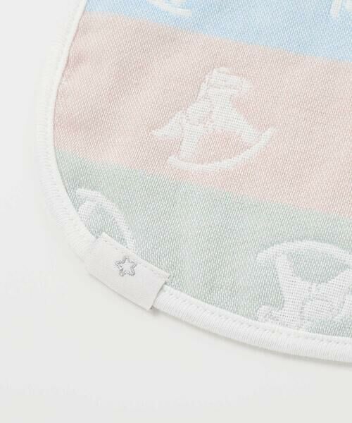 SLAP SLIP BABY / スラップ スリップ ベビー ベビー・キッズグッズ | 【お揃い】コットンクマ木馬総柄3重ガーゼスタイベビー | 詳細10