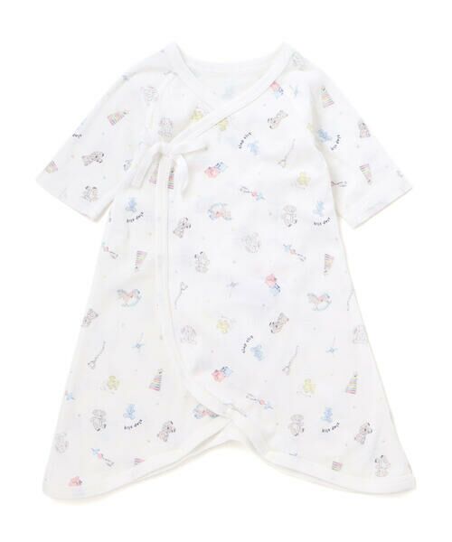 SLAP SLIP BABY / スラップ スリップ ベビー 肌着 | コットンプリント総柄コンビ肌着ベビー(60~70cm)（オフホワイト(おもちゃ)）