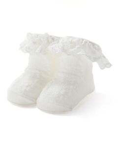 SLAP SLIP BABY / スラップ スリップ ベビー ベビー・キッズグッズ | 花モチーフ編みレースソックスベビー(9~12cm)