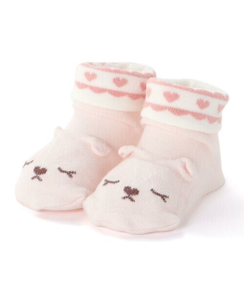 SLAP SLIP BABY / スラップ スリップ ベビー ベビー・キッズグッズ | クマウサギ恐竜モチーフソックスベビー(9~12cm)（ピンク(ウサギ)）