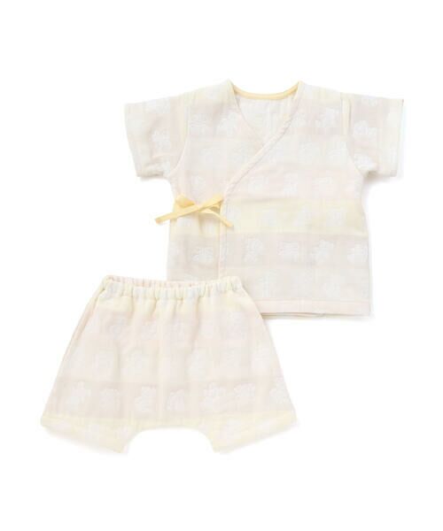 SLAP SLIP BABY / スラップ スリップ ベビー ベビー・キッズウエア | 【お揃い】クマ&木馬モチーフ総柄甚平ベビー(70~80cm)（オフホワイト系）