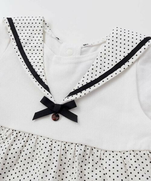 SLAP SLIP BABY / スラップ スリップ ベビー ベビー・キッズウエア | 【マリンシリーズ】セーラー襟スカラップワンピース＋ブルマセットアップベビー(70~80cm) | 詳細6