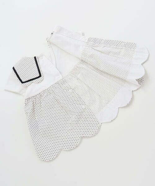 SLAP SLIP BABY / スラップ スリップ ベビー ベビー・キッズウエア | 【マリンシリーズ】セーラー襟スカラップワンピース＋ブルマセットアップベビー(70~80cm) | 詳細9