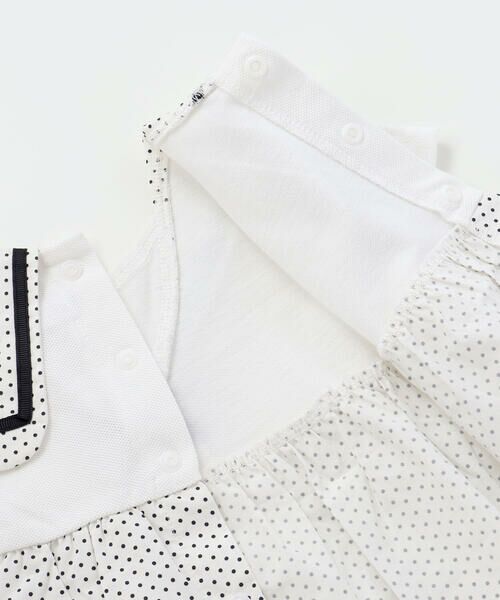 SLAP SLIP BABY / スラップ スリップ ベビー ベビー・キッズウエア | 【マリンシリーズ】セーラー襟スカラップワンピース＋ブルマセットアップベビー(70~80cm) | 詳細10