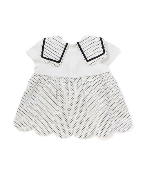 SLAP SLIP BABY / スラップ スリップ ベビー ベビー・キッズウエア | 【マリンシリーズ】セーラー襟スカラップワンピース＋ブルマセットアップベビー(70~80cm) | 詳細1