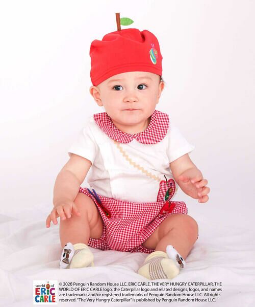 SLAP SLIP BABY / スラップ スリップ ベビー ベビー・キッズウエア | 【絵本コラボ-はらぺこあおむし-】無地&チェック柄パンツ+帽子セットベビー(70~80cm) | 詳細4