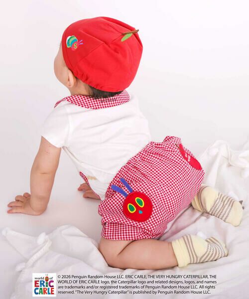 SLAP SLIP BABY / スラップ スリップ ベビー ベビー・キッズウエア | 【絵本コラボ-はらぺこあおむし-】無地&チェック柄パンツ+帽子セットベビー(70~80cm) | 詳細6