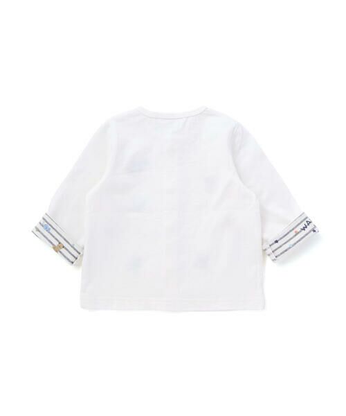 SLAP SLIP BABY / スラップ スリップ ベビー ベビー・キッズウエア | ボーダー&無地袖プリント折り返しカーディガンベビー(70~80cm) | 詳細1