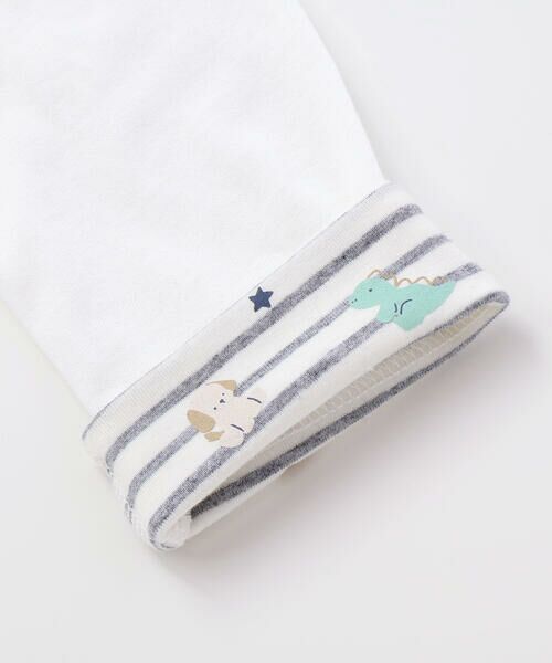 SLAP SLIP BABY / スラップ スリップ ベビー ベビー・キッズウエア | ボーダー&無地袖プリント折り返しカーディガンベビー(70~80cm) | 詳細5