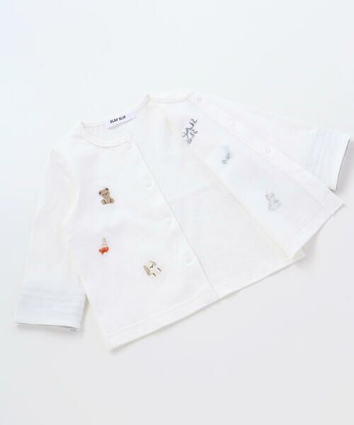 SLAP SLIP BABY / スラップ スリップ ベビー ベビー・キッズウエア | ボーダー&無地袖プリント折り返しカーディガンベビー(70~80cm) | 詳細7