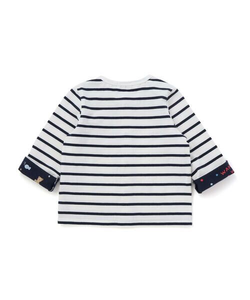 SLAP SLIP BABY / スラップ スリップ ベビー ベビー・キッズウエア | ボーダー&無地袖プリント折り返しカーディガンベビー(70~80cm) | 詳細12