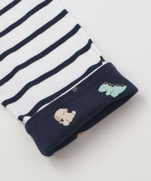 SLAP SLIP BABY / スラップ スリップ ベビー ベビー・キッズウエア | ボーダー&無地袖プリント折り返しカーディガンベビー(70~80cm) | 詳細16