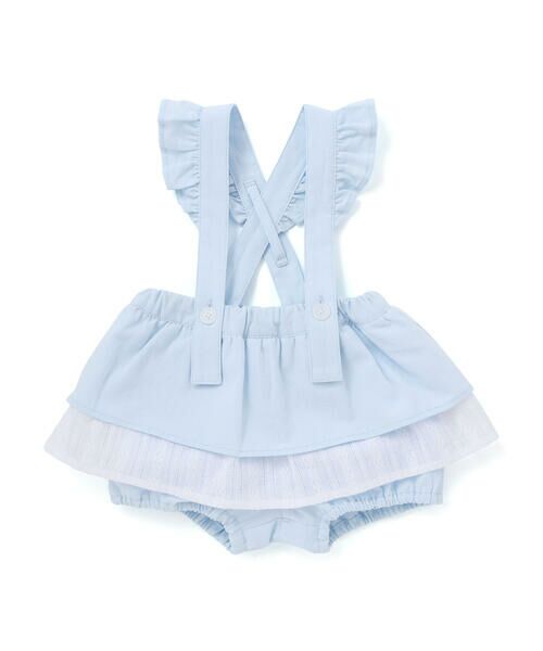 SLAP SLIP BABY / スラップ スリップ ベビー ベビー・キッズウエア | 【マリンシリーズ】段フリルサスペンダー付きブルマベビー(70~80cm)（ブルー）