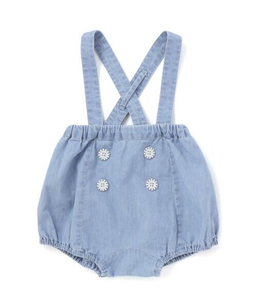 SLAP SLIP BABY / スラップ スリップ ベビー ベビー・キッズウエア | 【マリンシリーズ】ヒレモチーフサスペンダー付きブルマベビー(70~80cm) | 詳細6