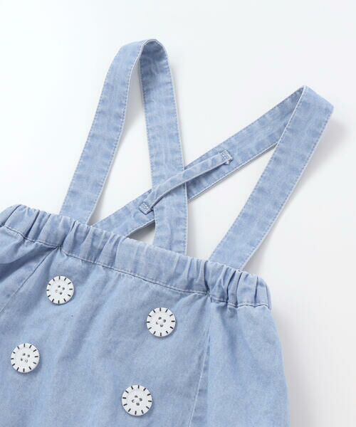 SLAP SLIP BABY / スラップ スリップ ベビー ベビー・キッズウエア | 【マリンシリーズ】ヒレモチーフサスペンダー付きブルマベビー(70~80cm) | 詳細9