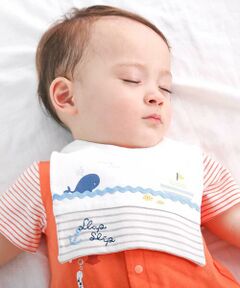 SLAP SLIP BABY / スラップ スリップ ベビー スタイ・ビブ | 【マリンシリーズ】イカリ刺しゅうスタイベビー