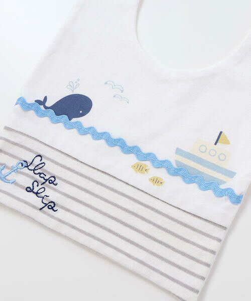 SLAP SLIP BABY / スラップ スリップ ベビー スタイ・ビブ | 【マリンシリーズ】イカリ刺しゅうスタイベビー | 詳細4