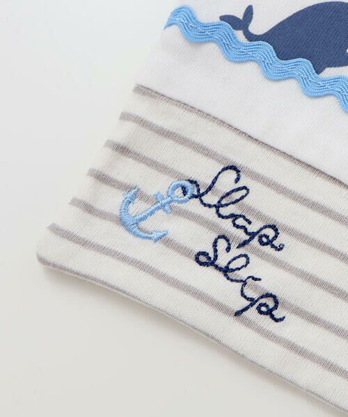 SLAP SLIP BABY / スラップ スリップ ベビー スタイ・ビブ | 【マリンシリーズ】イカリ刺しゅうスタイベビー | 詳細6