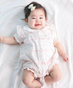 SLAP SLIP BABY / スラップ スリップ ベビー ロンパース | 【お揃い】スカラップ襟花柄カバーオールベビー(60~80cm)