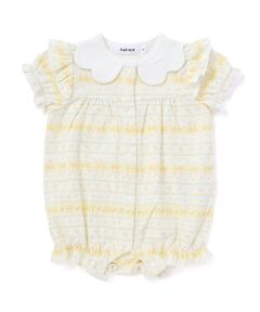 SLAP SLIP BABY / スラップ スリップ ベビー ロンパース | 【お揃い】スカラップ襟花柄カバーオールベビー(60~80cm)