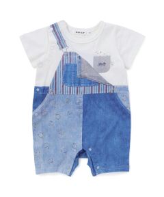 SLAP SLIP BABY / スラップ スリップ ベビー ロンパース | サロペット風アニマル恐竜プリントカバーオールベビー(60~80cm)