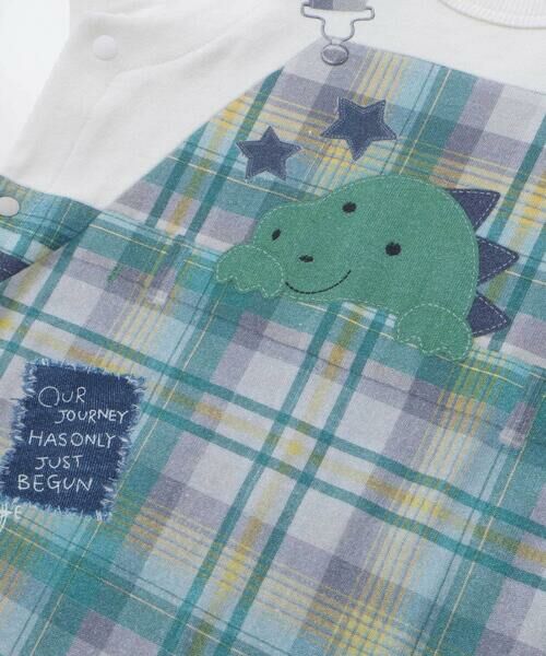 SLAP SLIP BABY / スラップ スリップ ベビー ロンパース | サロペット風アニマル恐竜プリントカバーオールベビー(60~80cm) | 詳細18