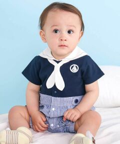 SLAP SLIP BABY / スラップ スリップ ベビー ロンパース | 【マリンシリーズ】タイ付きドッキングカバーオールベビー(70~80cm)
