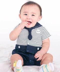 SLAP SLIP BABY / スラップ スリップ ベビー ロンパース | 【マリンシリーズ】タイ付きドッキングカバーオールベビー(70~80cm)