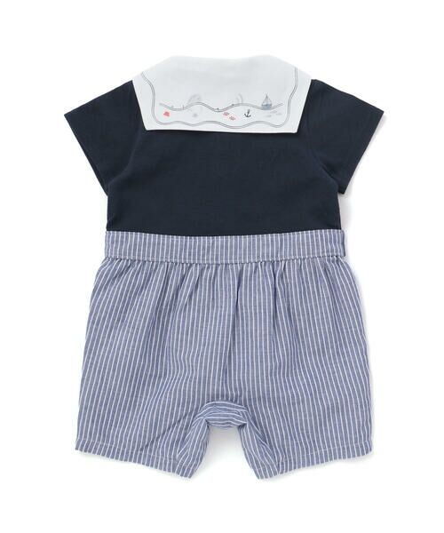 SLAP SLIP BABY / スラップ スリップ ベビー ロンパース | 【マリンシリーズ】タイ付きドッキングカバーオールベビー(70~80cm) | 詳細4