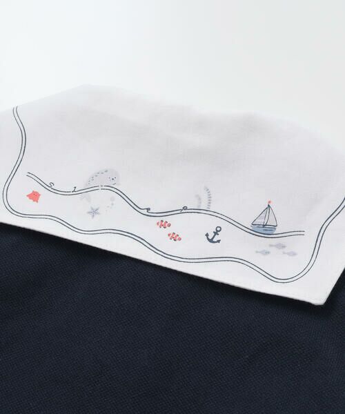 SLAP SLIP BABY / スラップ スリップ ベビー ロンパース | 【マリンシリーズ】タイ付きドッキングカバーオールベビー(70~80cm) | 詳細5