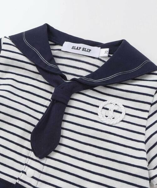 SLAP SLIP BABY / スラップ スリップ ベビー ロンパース | 【マリンシリーズ】タイ付きドッキングカバーオールベビー(70~80cm) | 詳細11
