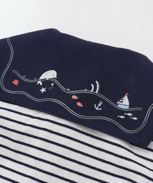 SLAP SLIP BABY / スラップ スリップ ベビー ロンパース | 【マリンシリーズ】タイ付きドッキングカバーオールベビー(70~80cm) | 詳細12